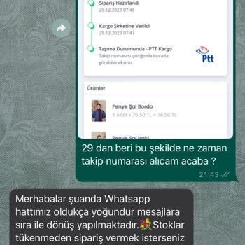 Qafiye Prive Ürünümü Göndermiyor Ve Attığım Mesajlara Dönüş Yapmıyor