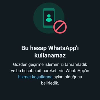WhatsApp Üzerinden Boş Yere Ban Yedim