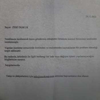 Sneaks Up Ayakkabı Değişimi Ve Müşteri Hizmetleri Şikayeti