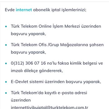 TTNET İnternet Abonelik İptali Yapılmaması