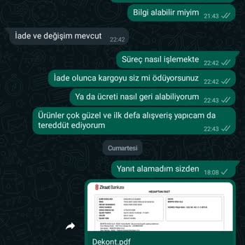 Vanilin Design Para Çekildi Ürün Gelmedi