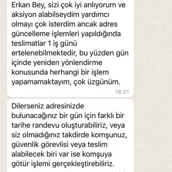 Kolay Gelsin Aynı Gün Teslim Ürünüm Teslim Edilmiyor