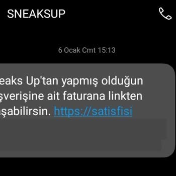 Sneaks Up Siparişin Kargolanmaması Hakkında