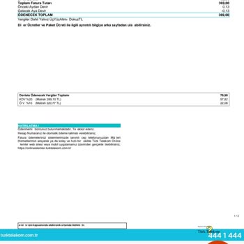 Türk Telekom TTNET Hatalı Numara