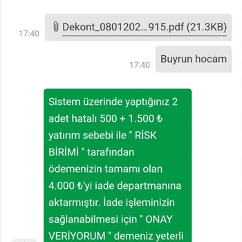 Matbet Para Yatırma Talebi