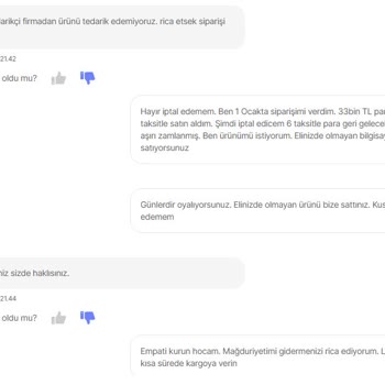 Hepsiburada Tedarik Mağduriyeti 33bin Tl Zarardayım Hem De 6 Taksit