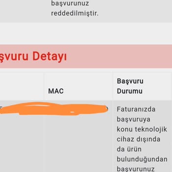 Gençlik ve Spor Bakanlığı Genç Teknolojik Destek Faturada Başka Ürün Bulunmaktadır Red Cevabı