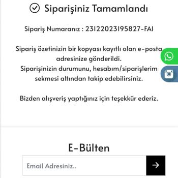 Huriş Butik Aldığım Ürünlerimi Göndermiyorlar