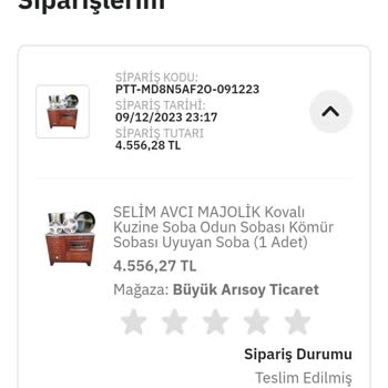 PttAVM Büyük Arısoy Ticaret Firması İade Kargo İade Kargo Almıyor
