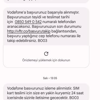 Vodafone Pişmanlık - Kaydım Ve Kişisel Bilgilerim Silinsin