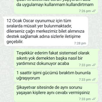Biletinial.com Tiyatro Bilet Rezervasyonu Kabusu