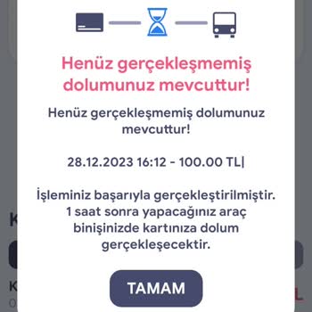 Kentkart Mobil Uygulamasında Ödeme Sorunu