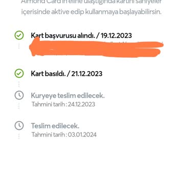 Papara Kartım Teslim Edilmedi, Takip Numarası Yok