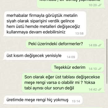 Vettore Mobilya (Gebze) Ürünlerinin Arkasında Durmuyor.