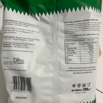 BİM Marketten Alınan Cips Paketinde Beklenmedik Durum