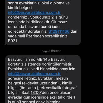 Basvuruistihdam.com.tr KPSS'siz İstihdam Vaadiyle Ödenen Ücretin İadesi Talebi