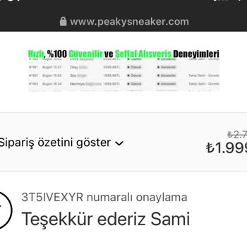 Peaky Sneaker Instagram Peaky Sneakers İsimli Butik