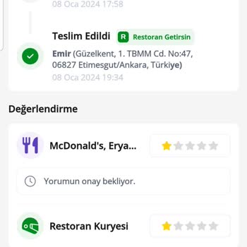 Getir Ve McDonald's İş Birliği