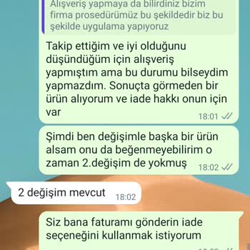 Elfida Moda İade Hakkı Vermiyor