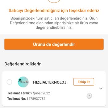 Trendyol Hizlial.com Teknoloji Garanti Desteği