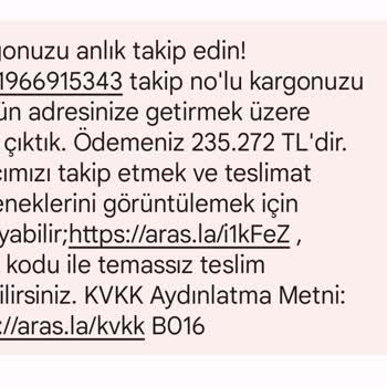 Aras Kargo Firmasının Çok Yüksek Ücreti