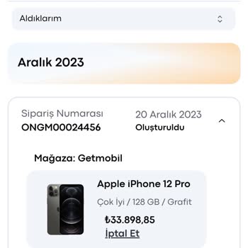 Getmobilden Alınan Telefonun Gönderilmemesi