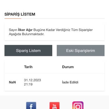 Schafer Siparişim Bilgim Dışında İptal Edildi!