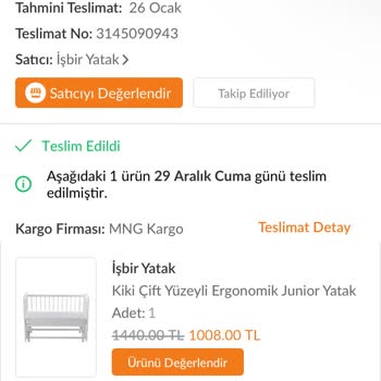 İşbir Junior Kiki Yatak Koku Problemi