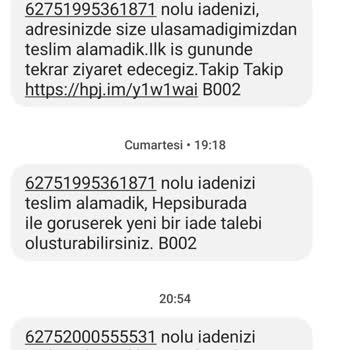Hepsijet Firması Adresten İade Kargoyu 1 Haftadır Teslim Almadı