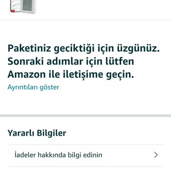 Amazon Ve MNG Kargo Teslimat Sorunu