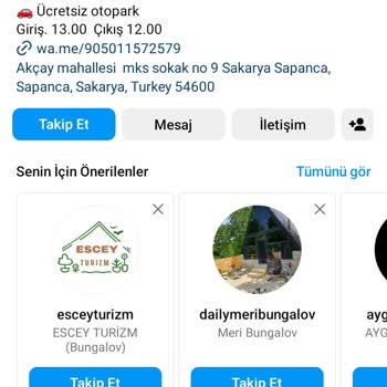 Navona Bungalov Sapanca Navona Bungalovu Aramaya Kalkmayın 501 157 25 79