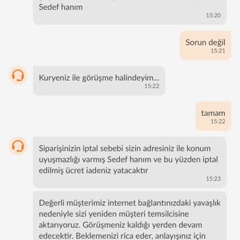 Trendyol GO Konum Ve Adres Farklılığı