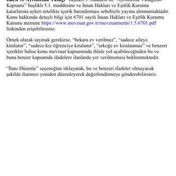 Sahibinden. Com Yaptığı Ayrımcılık