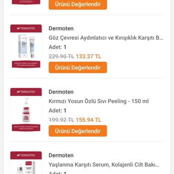 Dermoten Firmasından Aldığım Ürünler Ve Yüzümde Oluşan Sorunlar