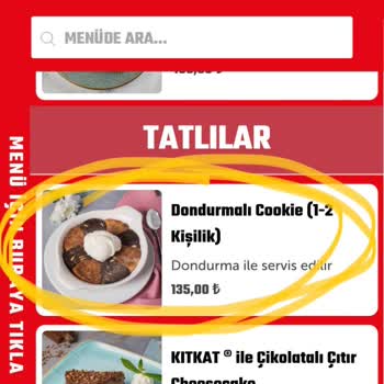Happy Moon's Emaar Şube Yanık Dondurmalı Cookie