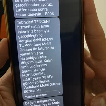 Vodafone Faturalı Hat Üzerinden Haksız Alım