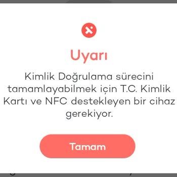 Tosla NFC Yüzünden Kimlik Doğrulayamıyorum