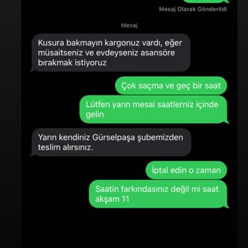 Kargoist Geç Saatte Kargo Teslimatı Sorunu