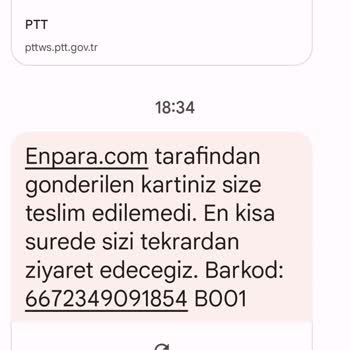PTT Kargo Kargom Teslim Edilmedi!