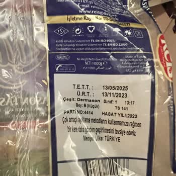 Reis Gıda Paketlenmiş Kuru Fasülyede Kalite Sorunları