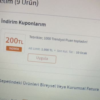 Trendyol Kupon Kullanım Hakkımı Elimden Aldı