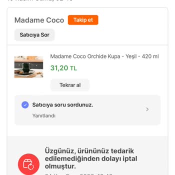 Madame Coco Online Alışverişte Geciken Kargo Ve İptal Sorunları