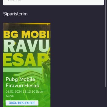PUBG Mobile Hesap Hizmetleri