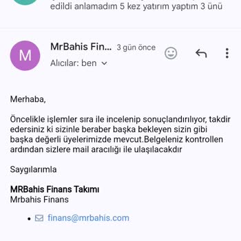 MR Bahis Parama El Koydu