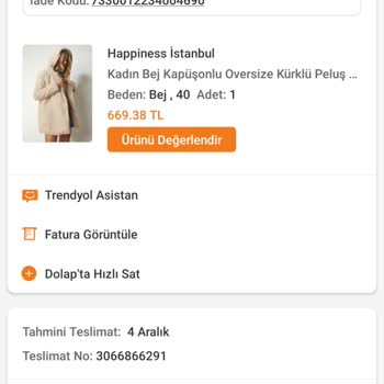 Trendyol İade Edilen Üründe Yaşanılan Mağduriyet