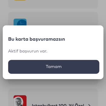 BELBİM (İstanbulkart) Aktif Başvurun Var Diye Gösteriyor Ama Başvuruyu Tamamlamadım