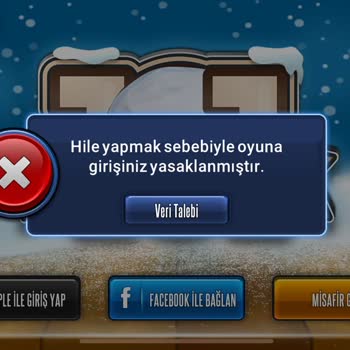 101 Okey Plus Hile Yapmadığım Halde Oyuna Girişim Engellendi