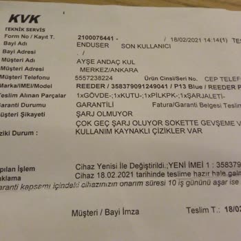 Reeder Şarj Problemi Yaşıyorum