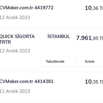 Cvmaker.com.tr Fazlasıyla Alının Paramın İadesini İstiyorum
