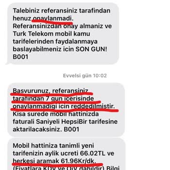 Türk Telekom Referans Sistemi Kaynaklı Taahhüt İptali